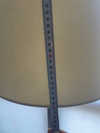 Lámpara de pie moderna metal y tela