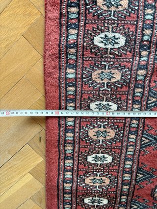 Alfombra Bukhara Bokhara 300x82 cm hecha a mano