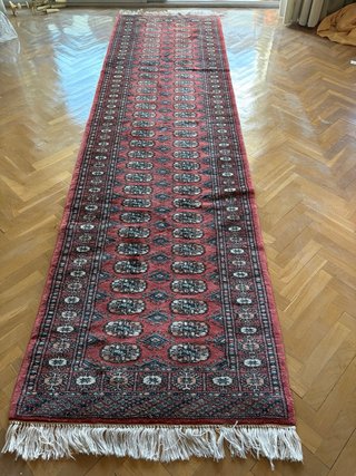 Alfombra Bukhara Bokhara 300x82 cm hecha a mano