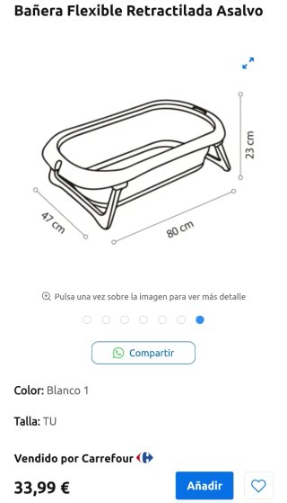 Bañera plegable para bebé