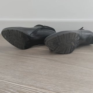 Botines de tacón negros mujer