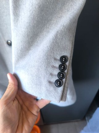 Abrigo Zara Gris Hombre