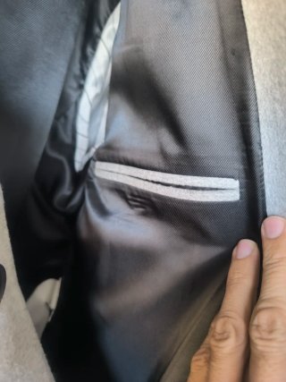Abrigo Zara Gris Hombre