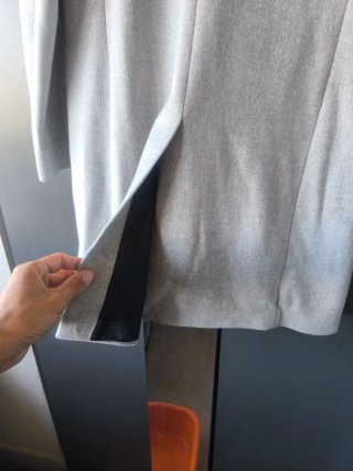 Abrigo Zara Gris Hombre