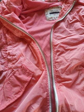 Parka Zara Kids niña entretiempo rosa talla 7-8