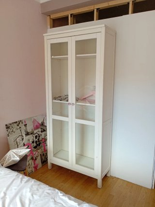 Vitrina Ikea Madera y Cristal Blanca