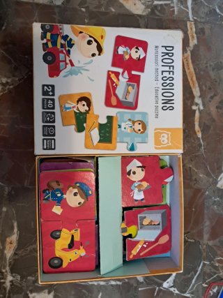 Puzzles Profesiones Montessori 40 piezas
