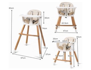 Trona COSTWAY bebé, 2 alturas