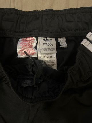 Pantalones Adidas Negros con Rayas Blancas