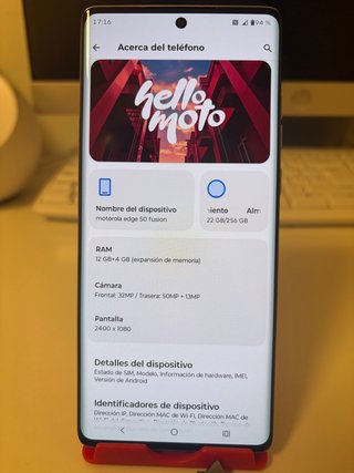 Motorola Edge 50 Fusion 256GB Blu