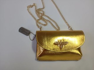 Bolso Firenze Art Giani Dorado Abeja Cadena