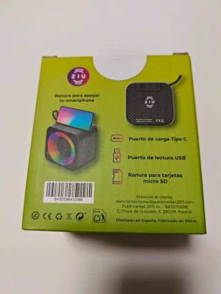 Altavoz ZIU Z-Cube Bluetooth LED