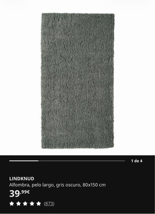 Tappeto Shaggy Grigio Ikea