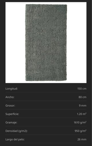 Tappeto Shaggy Grigio Ikea