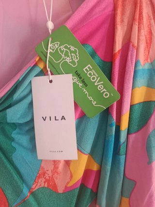 Vestido Vila largo estampado