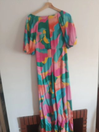 Vestido Vila largo estampado