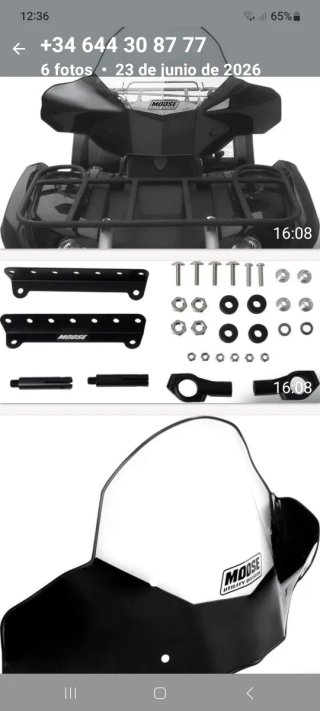Anclajes Parabrisas Quad ATV Universal