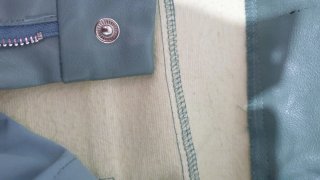 Pantalón polipiel forrado mujer
