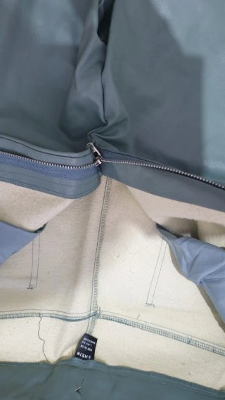 Pantalón polipiel forrado mujer