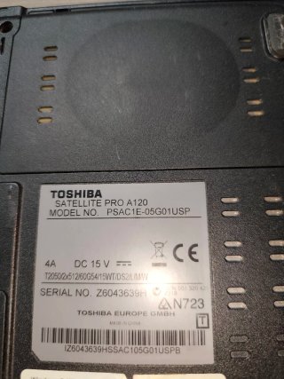 Portátil Toshiba Satélite Pro, Windows XP Vintage