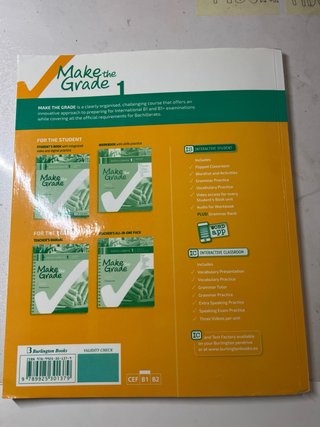 Make the Grade Workbook. Bachillerato 1