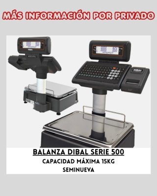 Balanza Dibal Serie 500 15kg Seminueva