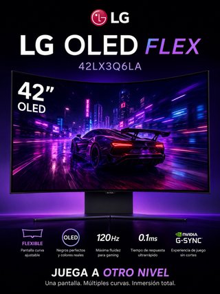 LG OLED FLEX 42 Monitor Curvo Gaming