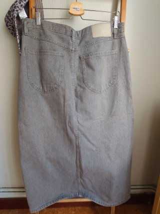 Falda vaquera gris Lefties