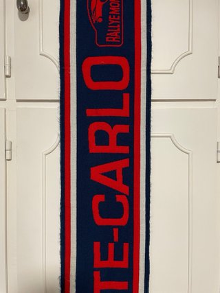 Bufanda oficial Rallye Montecarlo Roja y Azul