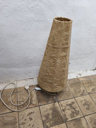 Lámpara de pie tela y papel