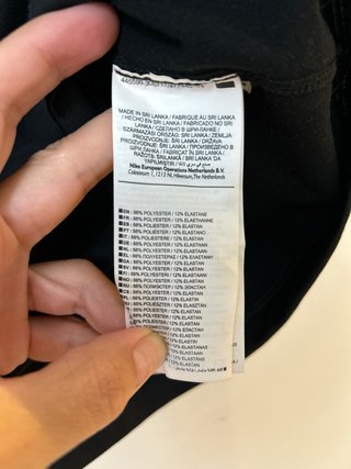 Camiseta Nike Pro manga larga negra Talla S