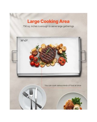 Plancha Parrilla Acero Inoxidable VEVOR