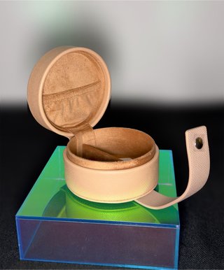 Joyero TOUS de viaje beige efecto piel nuevo
