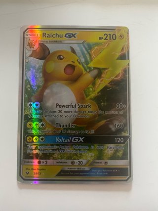 Carta Pokémon Raichu GX 29/73