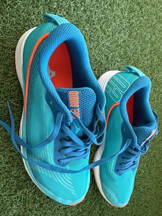 Zapatillas Mizuno Mujer Running Azul Naranja