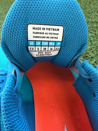 Zapatillas Mizuno Mujer Running Azul Naranja