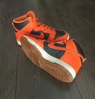 Nike Dunk High Retro Zapatillas Naranja/Negro