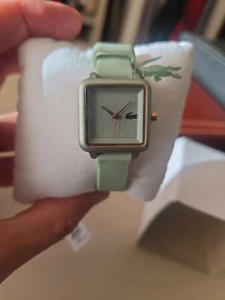 Reloj Lacoste Cuadrado Verde y Dorado