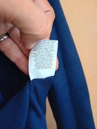 Jersey Gran Sasso azul lana virgen
