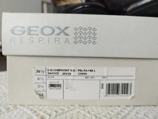 Zapatos Geox charol negro · 36,5 · Tacón 9 cm