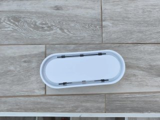 Organizador de cables blanco