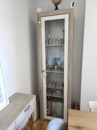 Mueble vitrina de salón