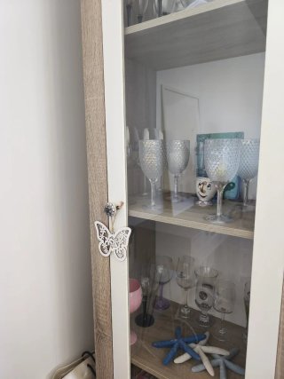 Mueble vitrina de salón