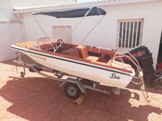Barco Glastron V-142 con remolque
