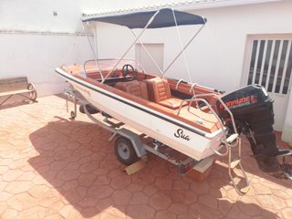 Barco Glastron V-142 con remolque