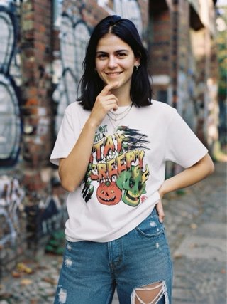 Camiseta Halloween Estampado Terror.
