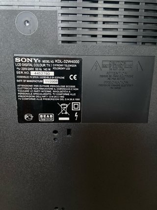 TV Sony Bravia 31.5 Negra/Plateada