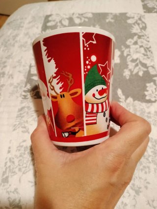 Taza cerámica Navidad Santa y Reno