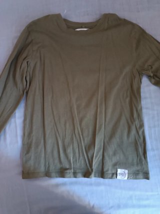 Camiseta manga larga verde niño