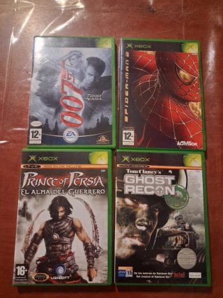 Xbox Clásica Negra + 16 Juegos + Mando